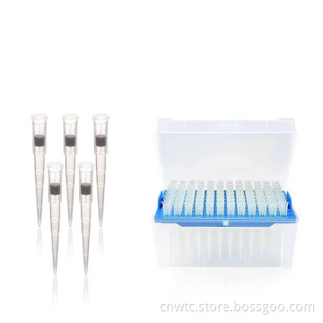 Plastic Bulk Micro Pipette Tips - Blue, Yellow, 10ul, DNase RNase Free for Laboratory Use